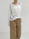 [SET] Ballet see-through knit setup