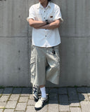 Vintage Washed Cargo Bermuda Pants