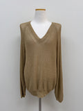 Anna V-neck see-through loose fit knit