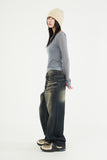 Cloudy domingo washed denim pants