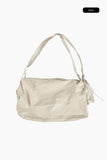 Wrinkle two-line shoulder cross bag