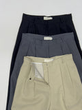 Ber Linen Two Tuck Wide Slacks