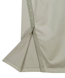 Button Slit Midi Skirt