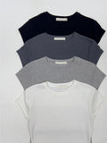 Basic Tension Cap Short Sleeve T-shirt