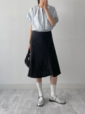 Wrinkle Mermaid Midi Skirt
