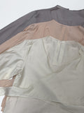 [Long Sleeve Ver.] Earth Wrap Loose Fit Blouse