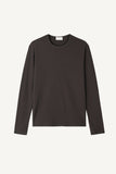Slim Crop Waffle Long Sleeve