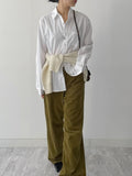 Raccoon V-neck loose-fit knit