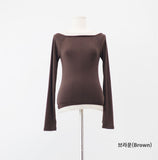 Charlotte Color Matching Off-Layered T-shirt