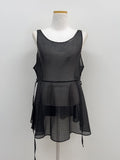 Dove See-Through Layered Bustier