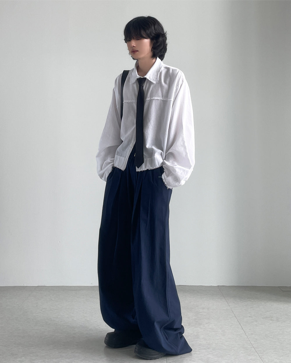 【YOURNUS】Yuushi Pintuck Wide Pants YOURNUS (ユアノス) - ユウシピンタックワイドパンツ / Yuushi