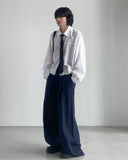 Yuushi Pintuck Wide Pants