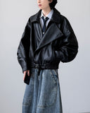 Villain Trench Leather Jacket