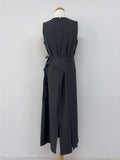[Wrap SET] Abe Sleeveless Long One Piece