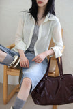 Sandy shirring t-shirt
