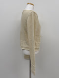 Ribbon Crochet Punching Knit Cardigan