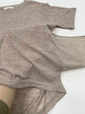 Mono Wrap See-through Short Sleeve T-shirt