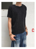 Bind Stitch Muscle-Fit Short Sleeve Knit
