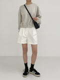 New Kaya Loose Fit Cropped Sweatshirt