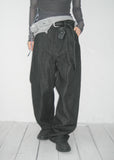 TUCK WIDE DENIM PT