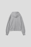 Lowell crop fingerhole hood zip-up