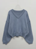 [Plan] Pintuck Daily V-Neck Knit