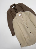 [wool 70%] Kiko Hairy Overfit Single Jacket