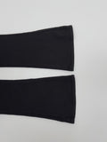 Basic cotton semi-bootcut pants