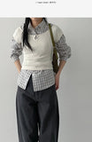Vine Tartan Check Loose-Fit Shirt