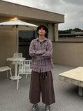 Ku Linen Blicket Check Shirt