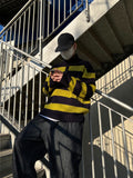 KL Stripe Button Knit
