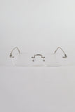 Geek chic rimless glasses