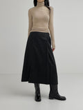 Ribbed Slim Fit Turtleneck T-Shirt