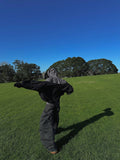 Ruin cut pintuck wide pants