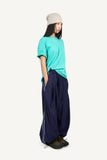 Side ethnic nylon pants