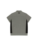 Metallic Tape Track Zip-Up