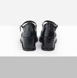 Belle Flat Mary Jane Platform Sole Heel