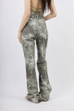 fade slit bootcut pants
