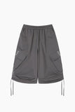 String Balloon Bermuda Pants