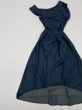 Cliff Unbalanced Denim Long One Piece
