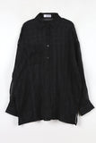 See-through wrinkle check shirt
