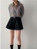 Dot See-Through Loose-Fit Shirt