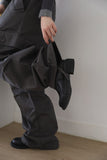 Wide button cargo pants