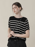[Premium] Whole Garment Julie Dangara Short Sleeve Knitwear