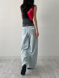 Ruffle V-Neck Sleeveless Top