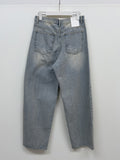 [unisex] 418 Teen Blue Wide Denim Pants