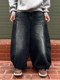 Cat Brush Washing Balloon Denim