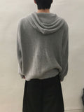 Meliou Crop Knit Hood Zip-Up