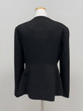 Twill Glass V-Neck Jacket
