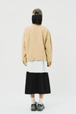 (W) Belted Pleats Skirt